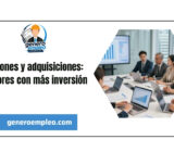 Fusiones y adquisiciones: sectores con más inversión